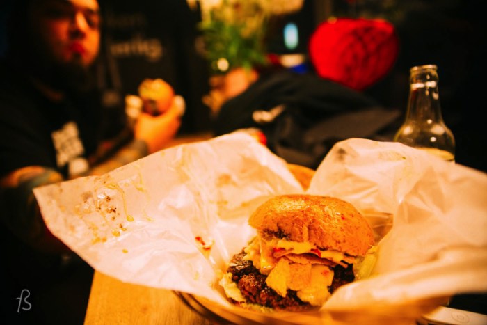 If you want to try some burgers in Poznan, look no further than Święta Krowa. This cozy burger joint serves great burgers that are 100% beef and they even play around with a monthly special burger. Try it out.