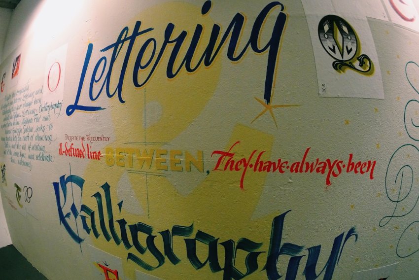 On the Wall – Lettering versus Calligraphy