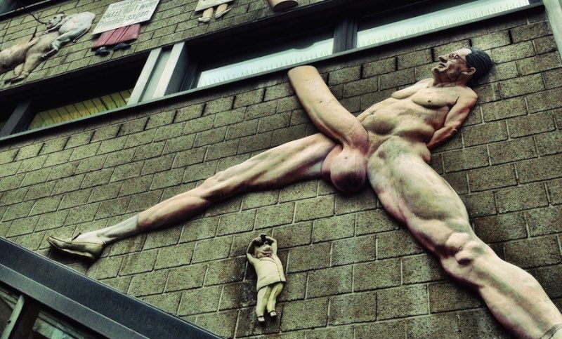 Berlin Bizarre Landmarks: Giant Penis on Rudi Dutschke Straße