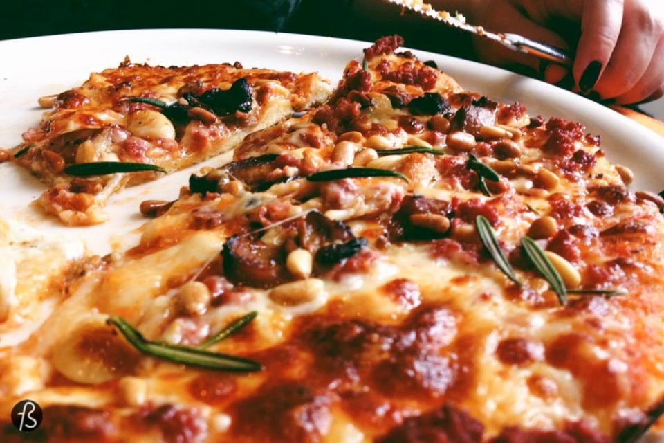 One of the most curious pizzas we've ever had the pleasure to try and approve was the reindeer pizza from Gabriel 1763. The restaurant has more than just pizza, of course, but if you go there, please give the pizza a chance.