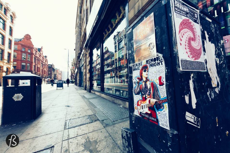 The Northern Quarter and the record shops After I left Craig, I headed to the place where I liked the most to walk around: the Northern Quarter. The old red brick industrial buildings contrasting with the young hip business all over was too good of a combination to let it slide. buzzcocks record shops joy division oasis punk music