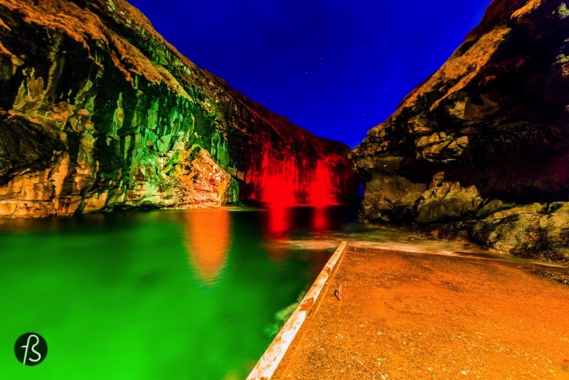 The gorge that gives name to the village is one of the best natural harbors in the Faroe Islands. But things are not that simple. Boats need to be pulled up on a ramp to keep them safe from the water. During the night, there are colorful lights all around and they make the gorge even more beautiful. An amazing opportunity to take even more pictures. 