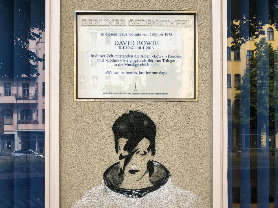 Where did David Bowie live in Berlin?