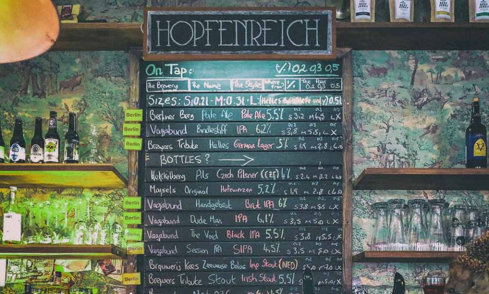 Hopfenreich, one of the oldest Craft Beer Bars in Berlin