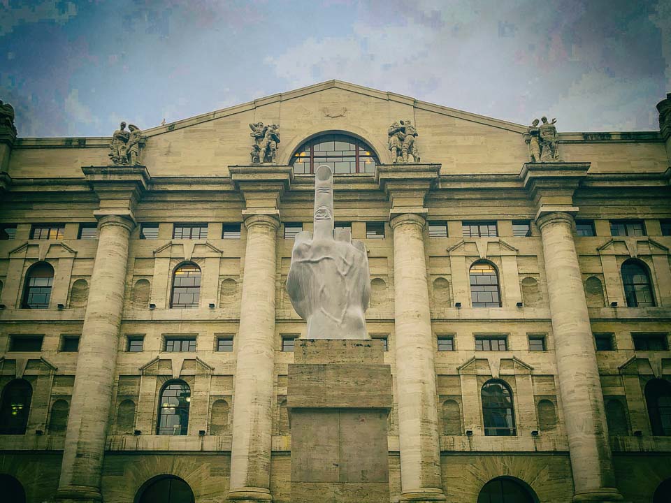 Il Dito in Milan: Libertà, Odio, Vendetta, Eternità in Piazza Affari
