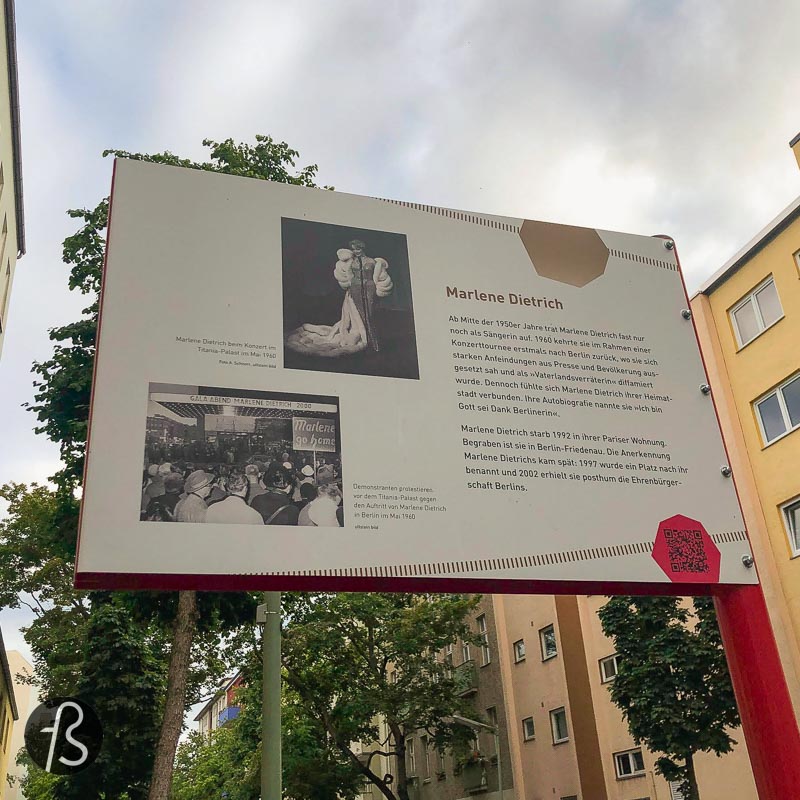 She is the most prominent name when you think about cinema and Berlin, and she came to the world as Marie Magdalene Dietrich, but everybody knows a slightly different name. Marlene Dietrich was born in Schöneberg back in December 1901, precisely on Leberstrasse 65.