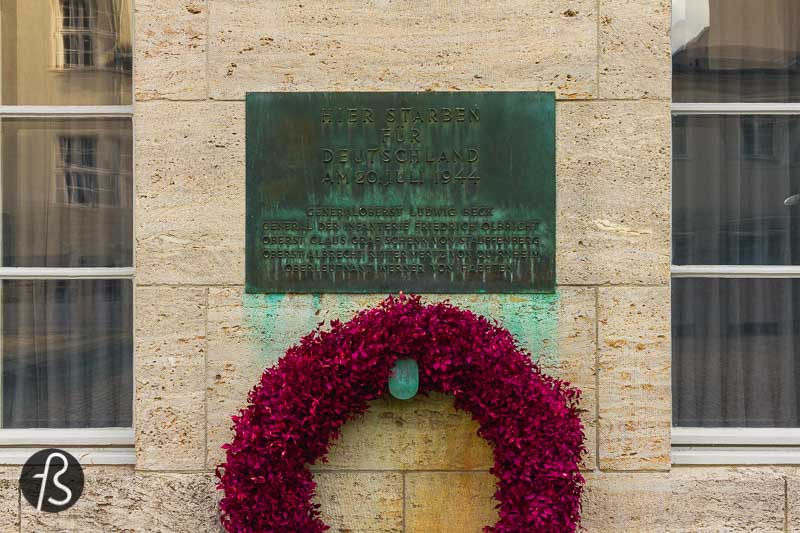 The courtyard where Claus von Stauffenberg and his fellow conspirators were executed now houses the Memorial to the German Resistance. It was opened in 1980, and its intention is to commemorate those members of the German Army who tried to assassinate Adolf Hitler in July 1944.