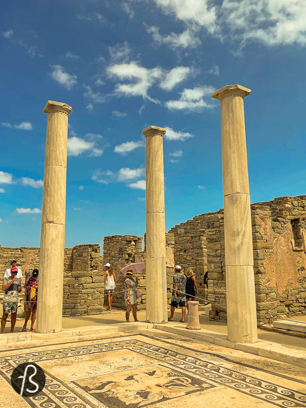 You should take the ferries that go from Mykonos to Delos, and many make this trip, so you should research this once you are in Mykonos. And remember that Delos is a visit-only archaeological site without accommodation; staying overnight on the island is impossible.