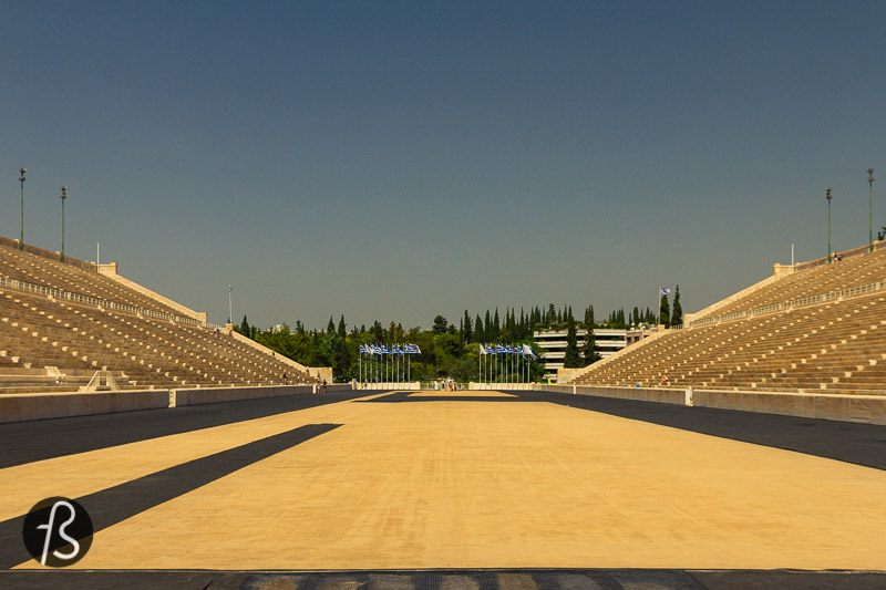 In 338 BC, Lykourgos took over the city's finances. They decided to build a venue that would be appropriate for the games. The area owner was Denies, and he was convinced by Lykourgos to donate the land to the city, and the works started after that.